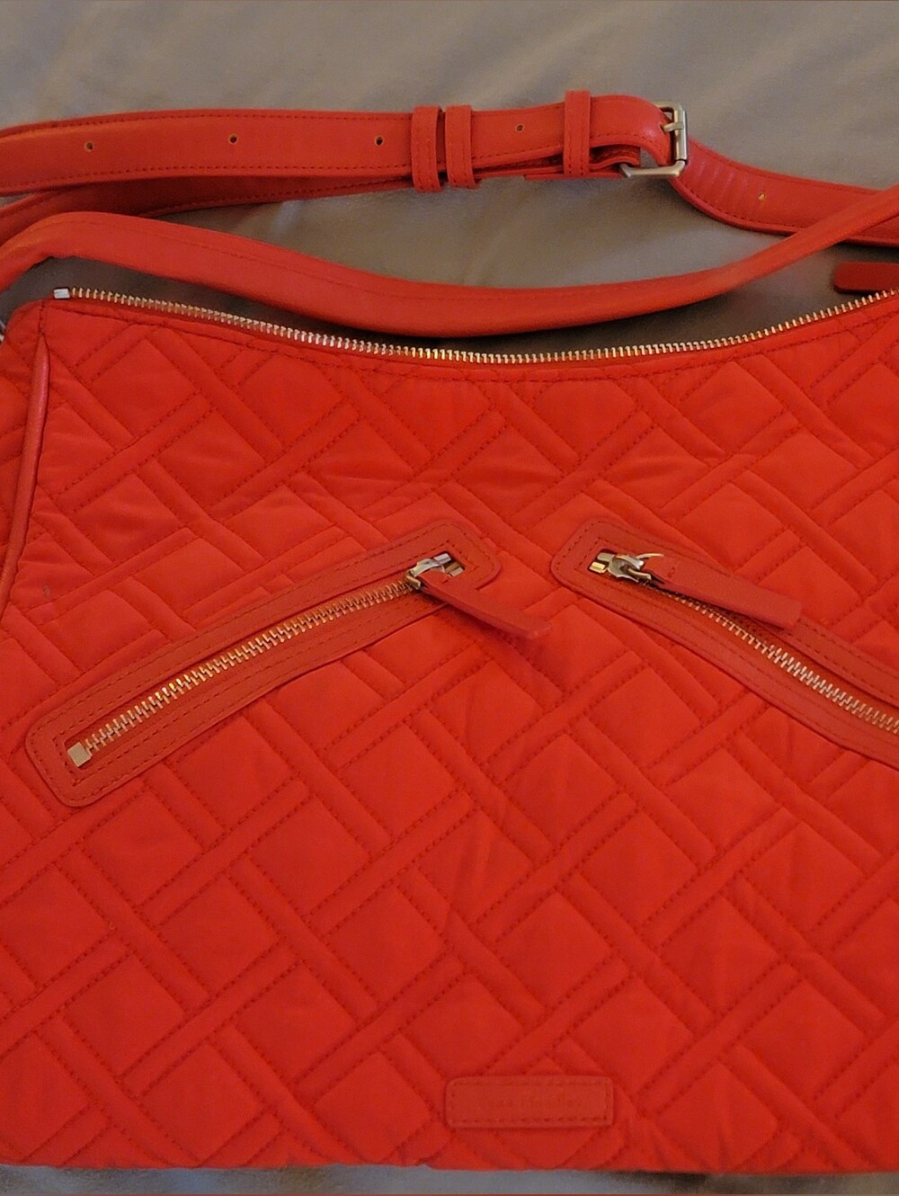 Vera Bradley Quilted Crossbody Tote in Vibrant Red - Women's Bag